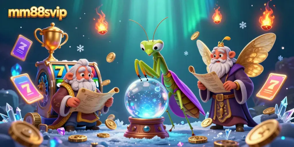 Win big with mm88svip in an enchanting casino scene featuring dynamic gaming elements.