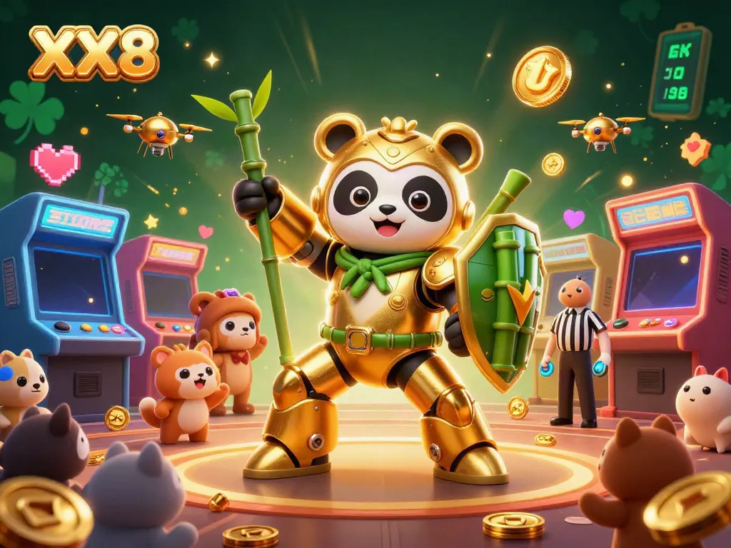 Engage with the exciting XX8 online casino experience combining fun characters and vibrant arcade elements.