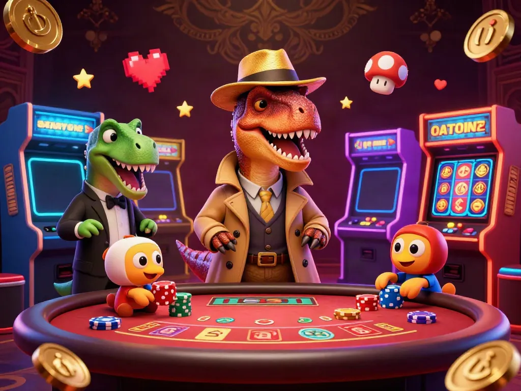 Experience thrilling gameplay in GG88 casino with lively characters at the blackjack table.