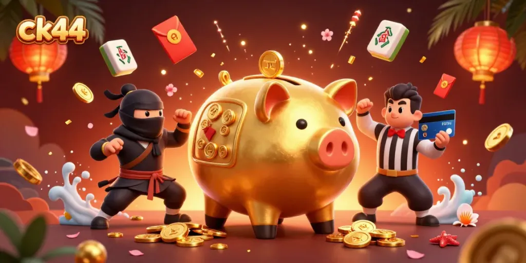 Experience the excitement of ck44 gaming with a dynamic casino showdown featuring animated characters.