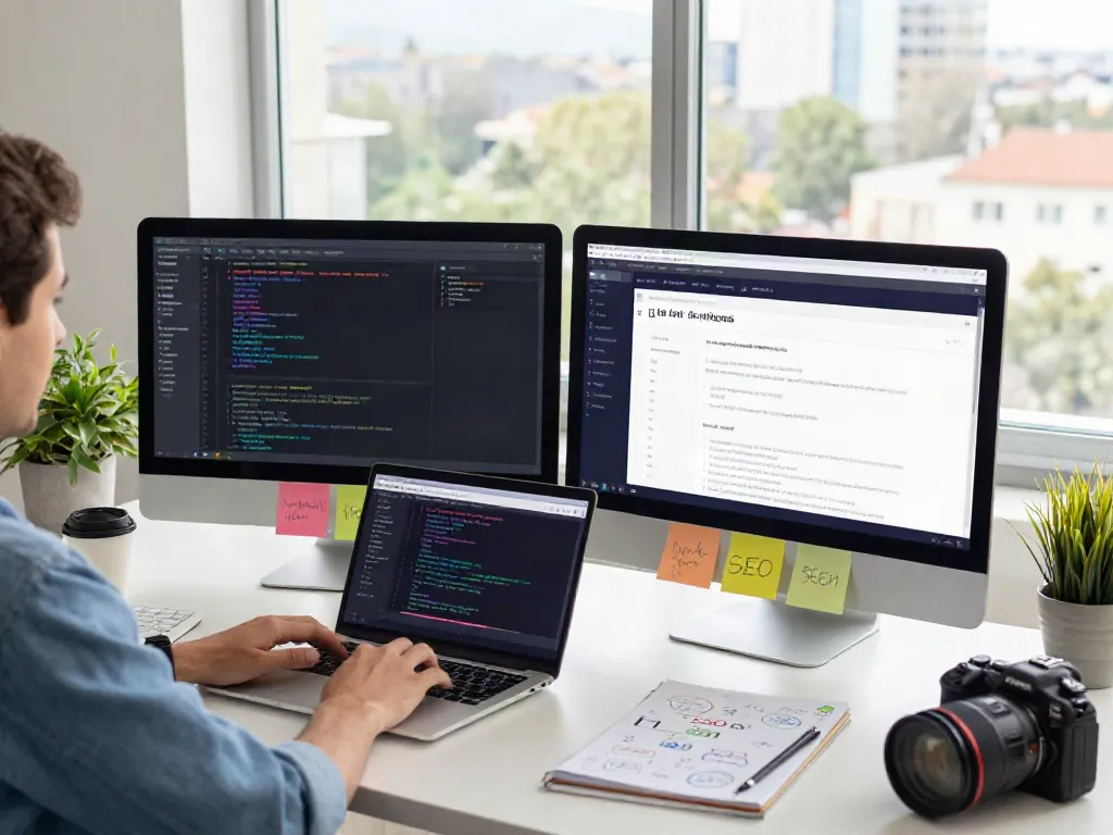 Optimizing a link site webpage with vibrant code and SEO strategies