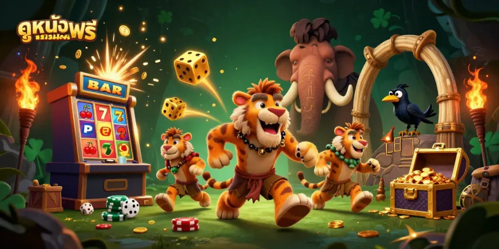 Experience ดูหนังออนไลน์ฟรี with thrilling casino elements bursting with excitement and vibrant visuals.