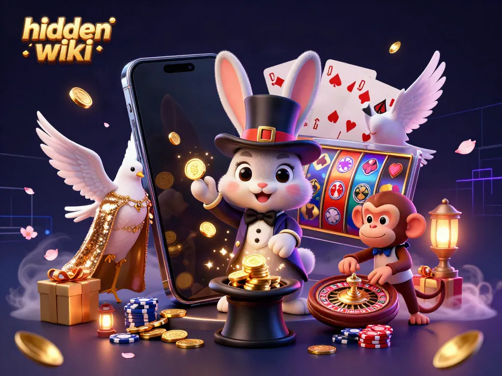 Catch magical moments from the hidden wiki with an enchanting rabbit pulling coins from a top hat.