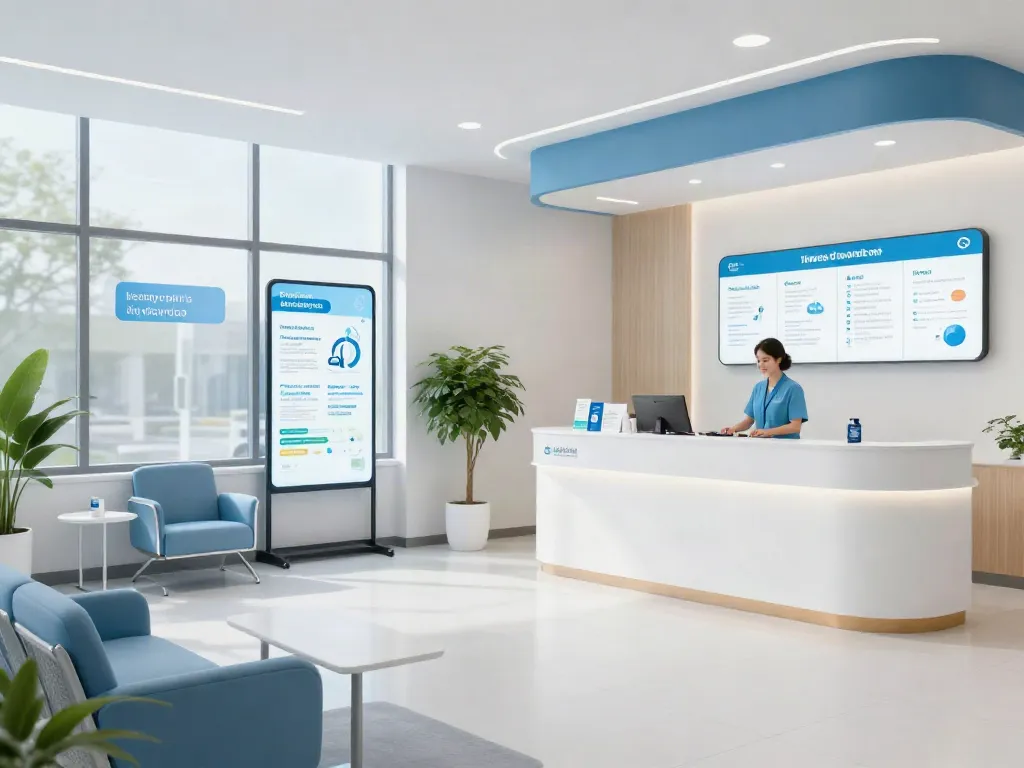 Healthcare clinic featuring KLOW peptide therapy consultation and patient care.