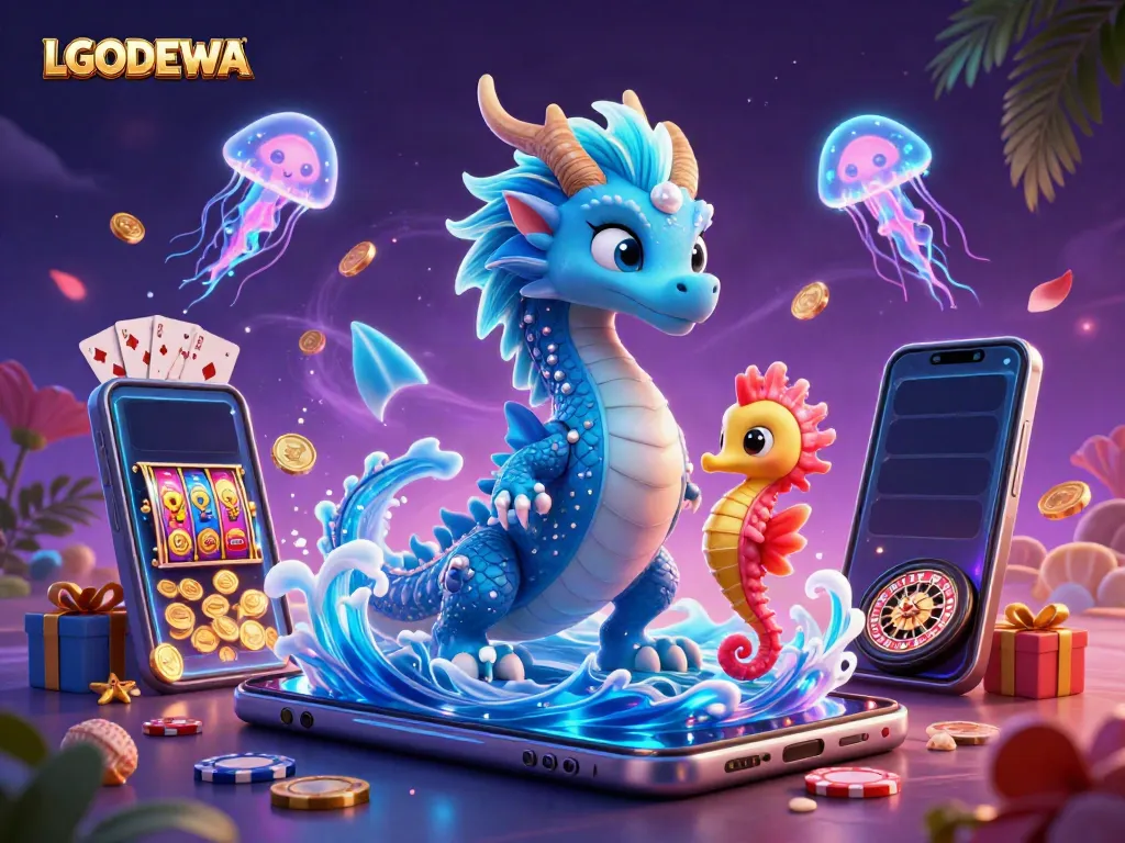 Experience thrilling actions with LGODEWA's vibrant slot games featuring oceanic characters, and colorful gaming elements.