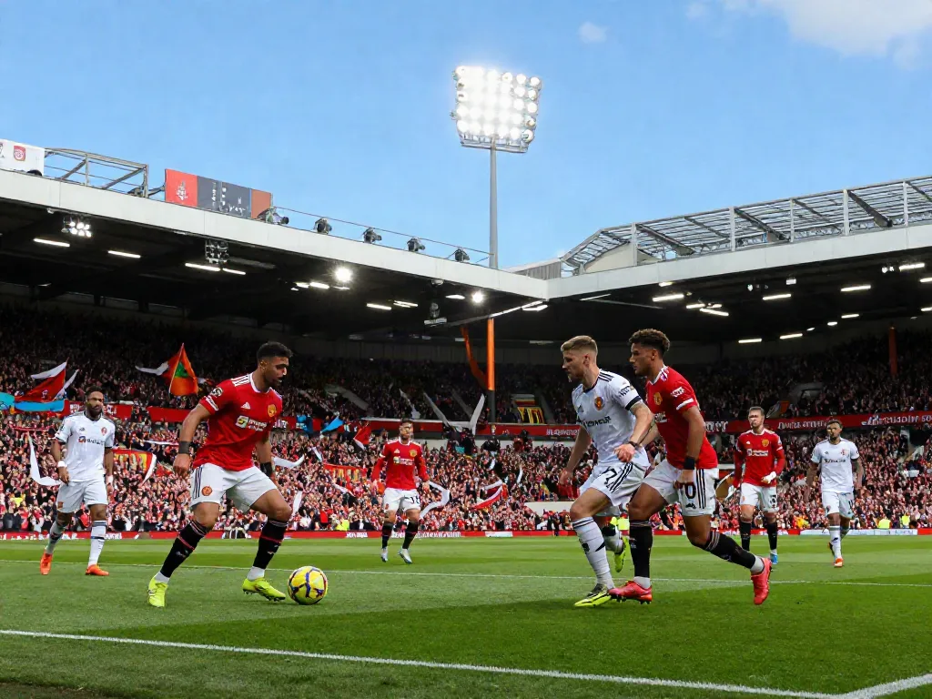 Manchester United vs Liverpool in a thrilling match, showcasing intense rivalry and excitement of แมนยู vs ลิเวอร์พูล 10 นัดล่าสุด.